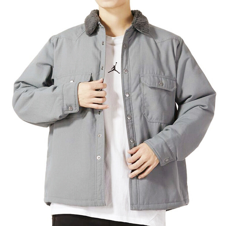 картинка Куртка Nike Padded Flannel, стально-синий от магазина Одежда+
