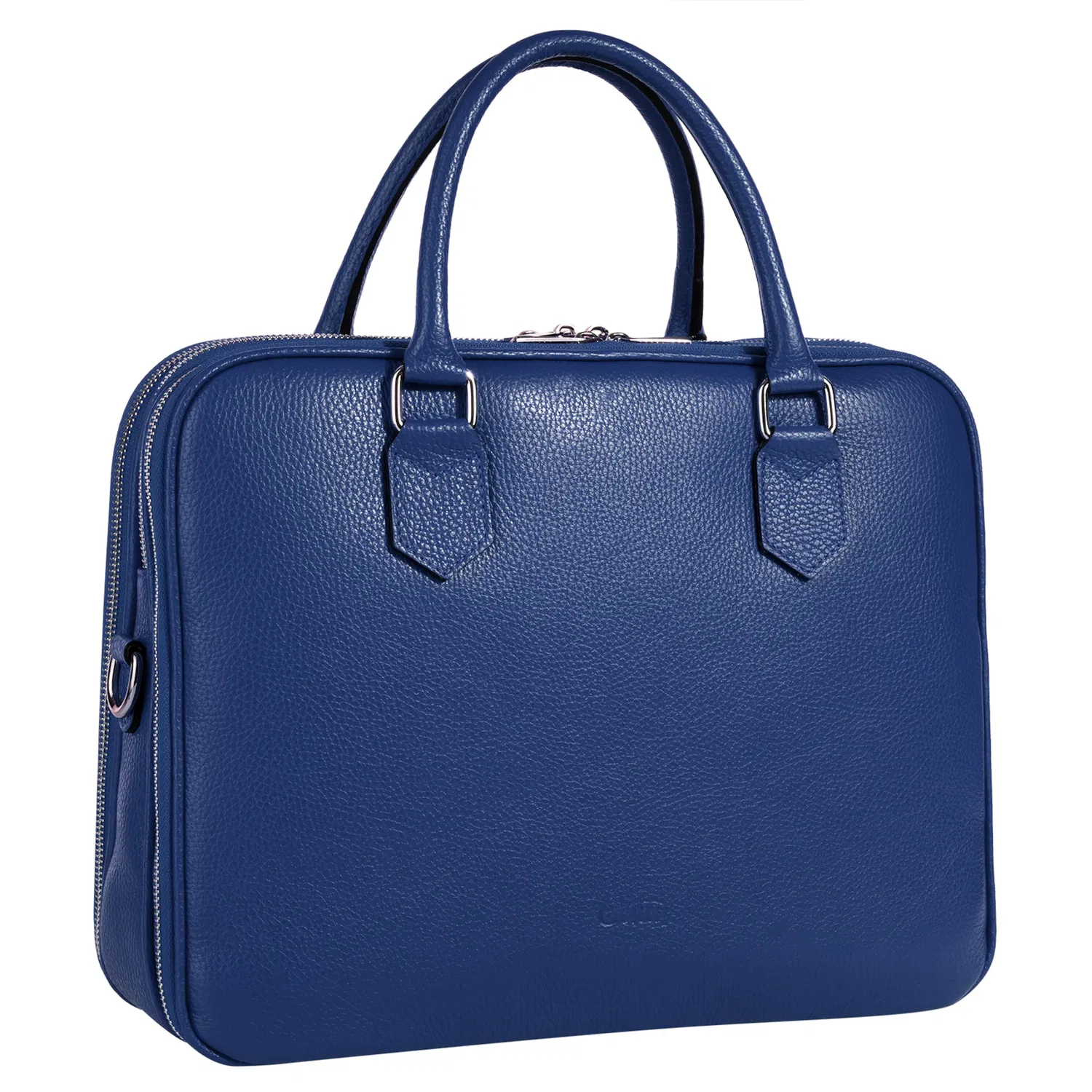картинка Женский портфель из натуральной кожи Cluty, Blue от магазина Одежда+