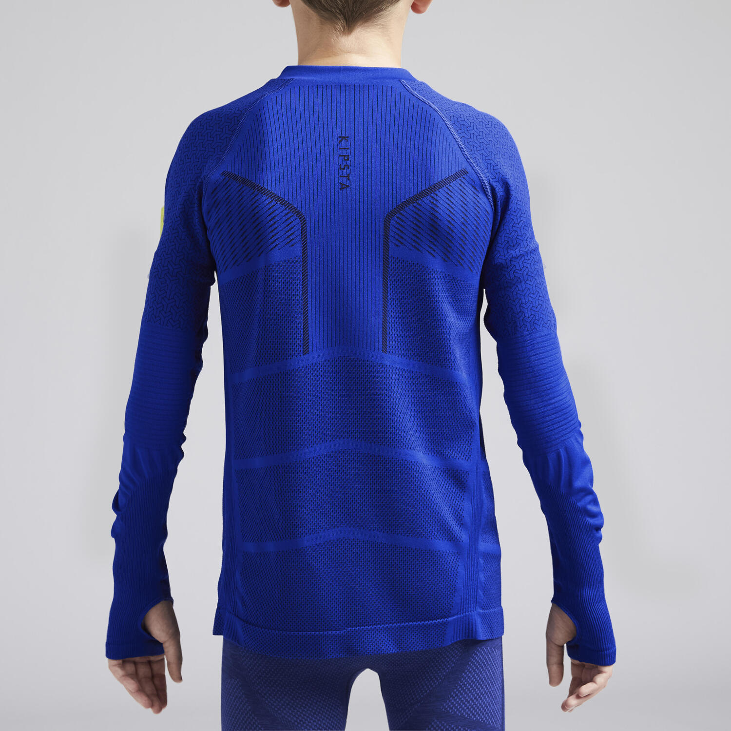 картинка Мужская футбольная тренировочная футболка с длинным рукавом Keepdry 500 Kipsta от магазина Одежда+