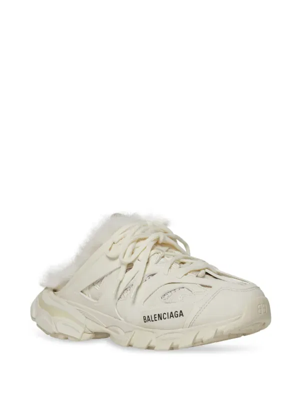 картинка Меховые сандалии-шлепанцы Balenciaga, черный от магазина Одежда+