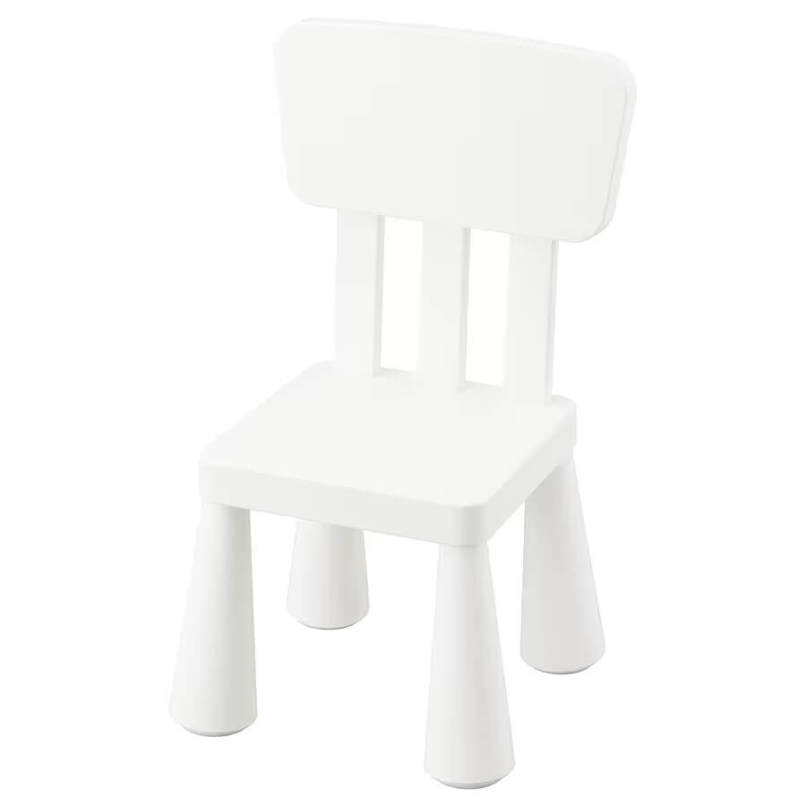 картинка Детский стул Ikea Mammut, белый от магазина Одежда+