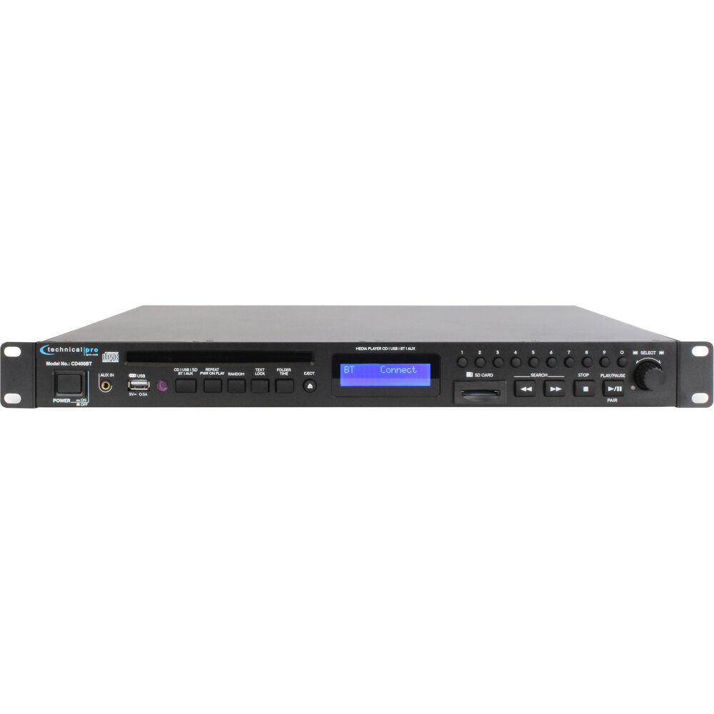 картинка Technical Pro CD400BT CD Player with Bluetooth and USB CD400BT от магазина Одежда+