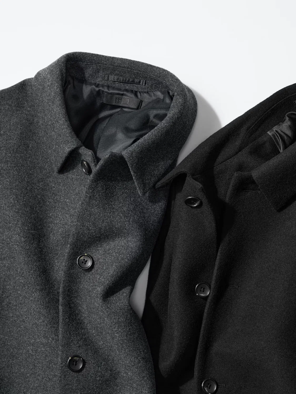 картинка Пальто Uniqlo, однобортное, серое от магазина Одежда+