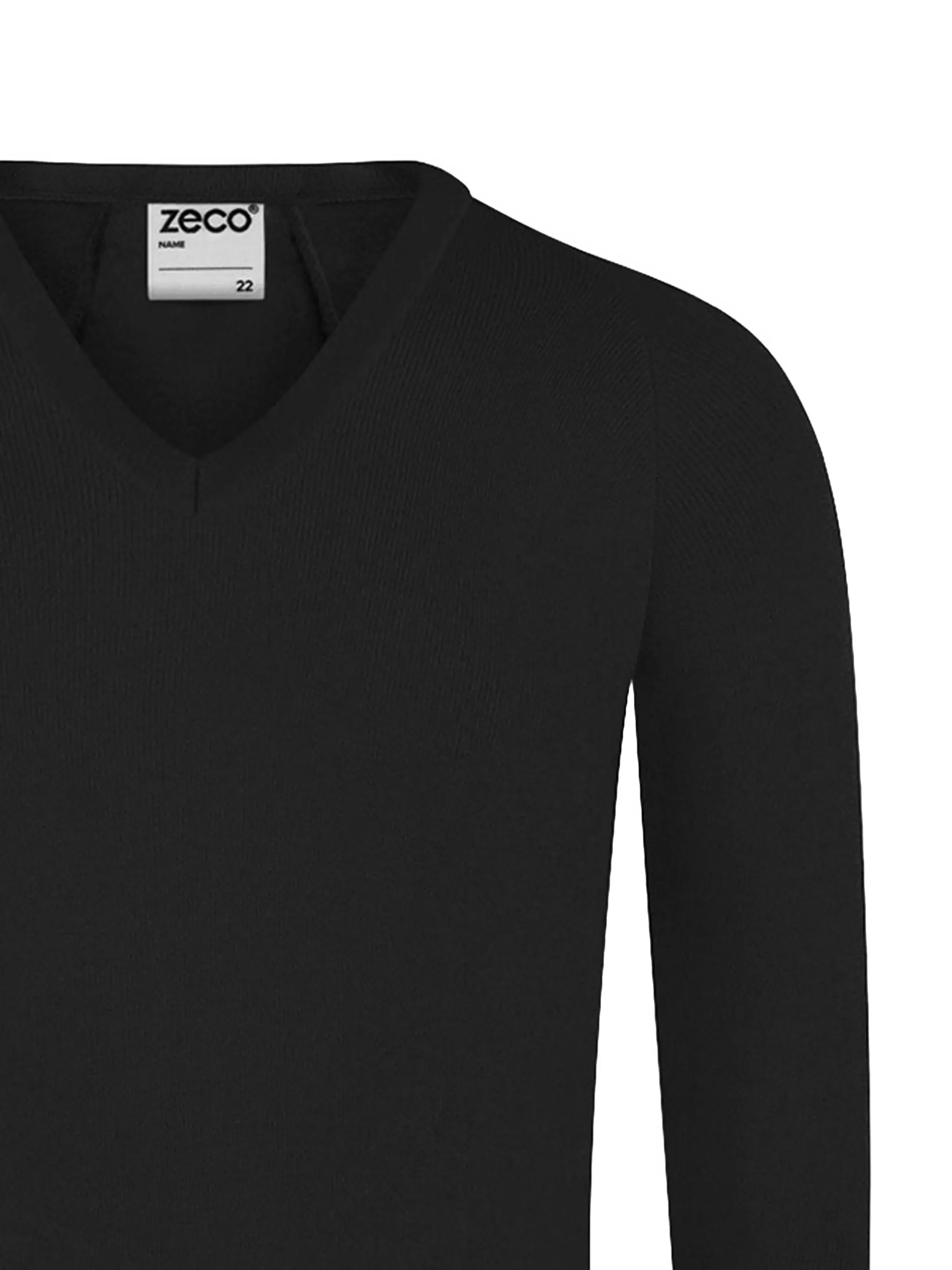 картинка Свитер с V-образным вырезом Zeco Schoolwear Kids, черный от магазина Одежда+