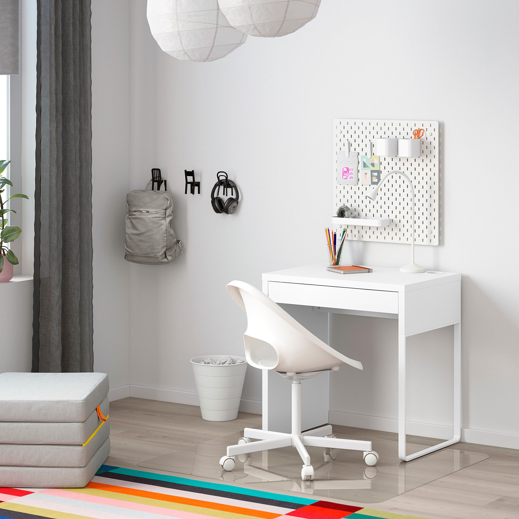 картинка Письменный стол IKEA MICKE, 73x50 см, белый от магазина Одежда+