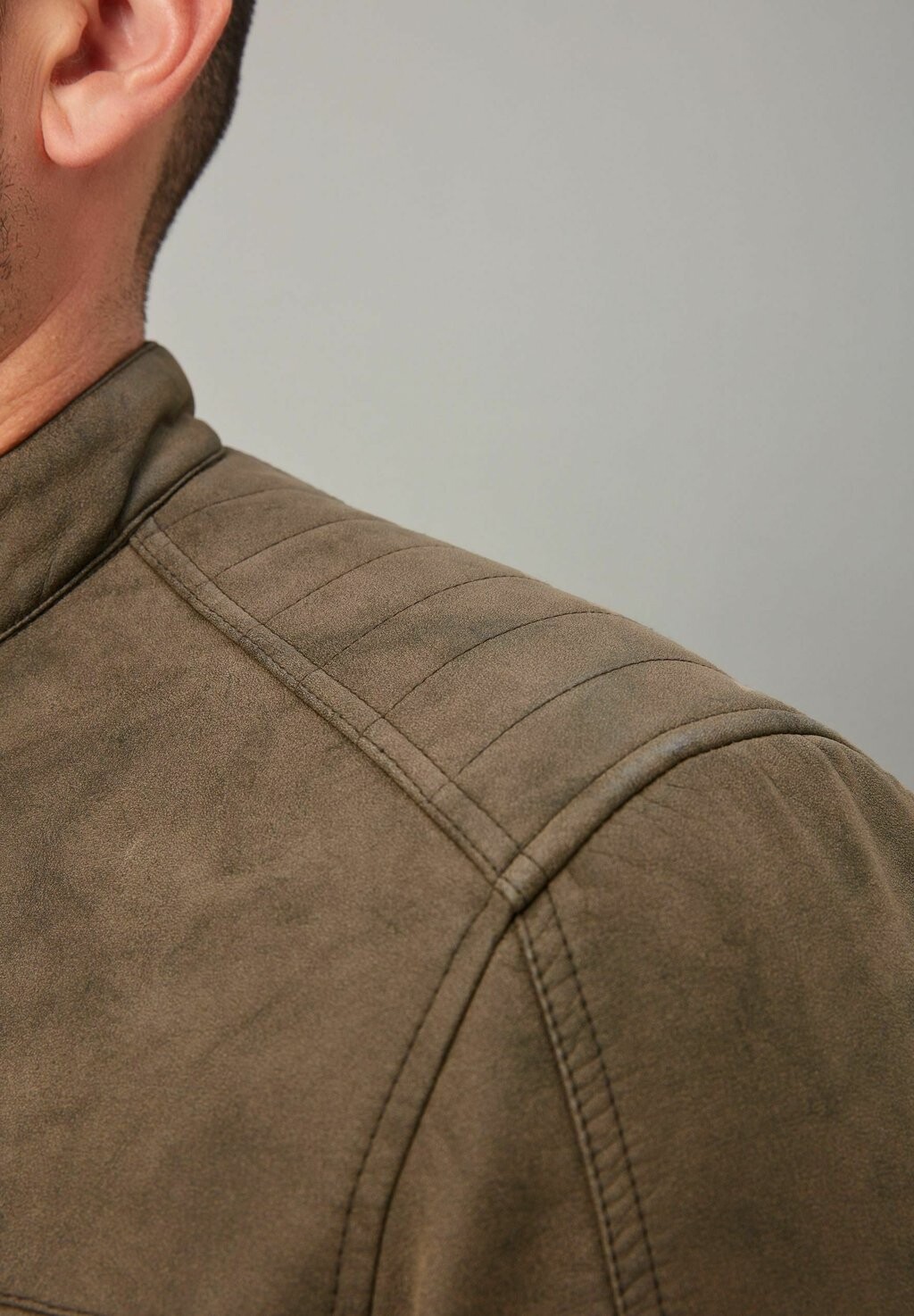 картинка Куртка из искусственной кожи REGULAR FIT Next, цвет brown от магазина Одежда+