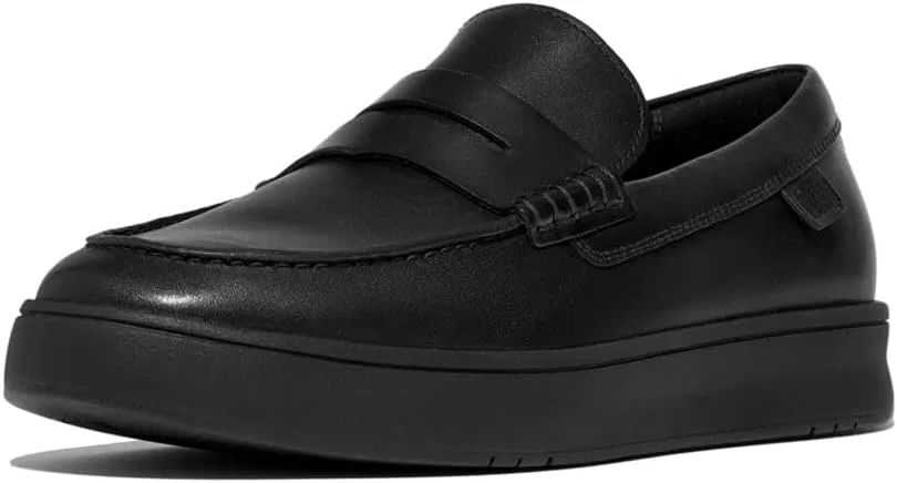 картинка Мужские кожаные лоферы Fitflop Rally, Black от магазина Одежда+