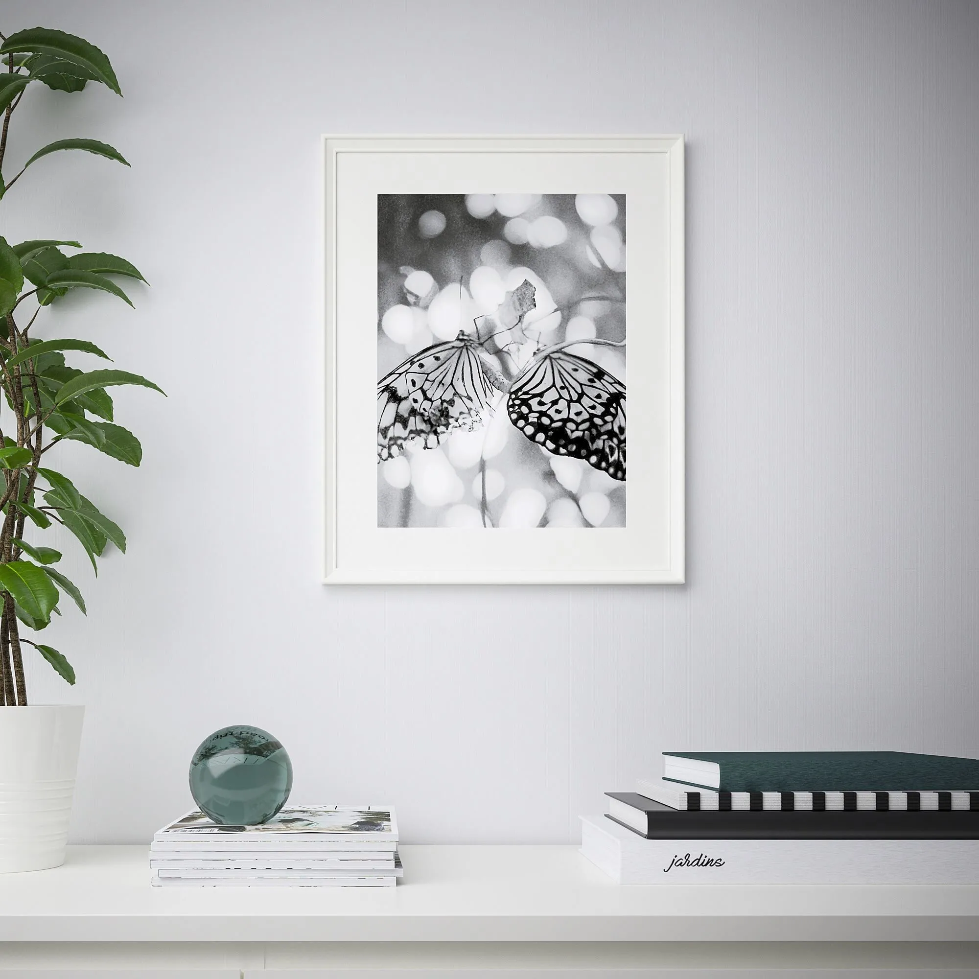 картинка Белая рамка, белая, 40х50 см, KNOPPÄNG IKEA от магазина Одежда+