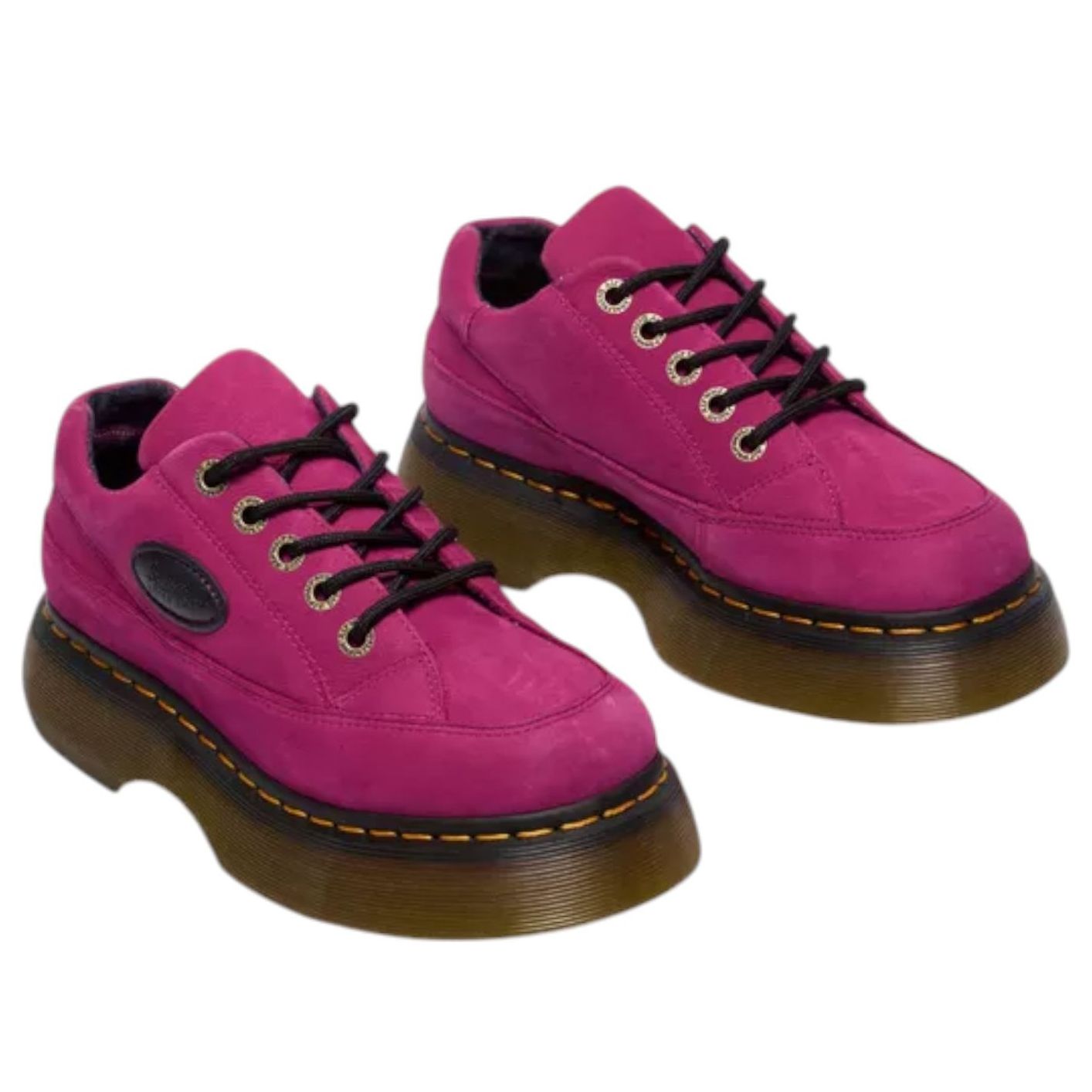 картинка Ботинки Dr. Martens BUZZ 5-EYE Milled Nubuck, фуксия розовый от магазина Одежда+