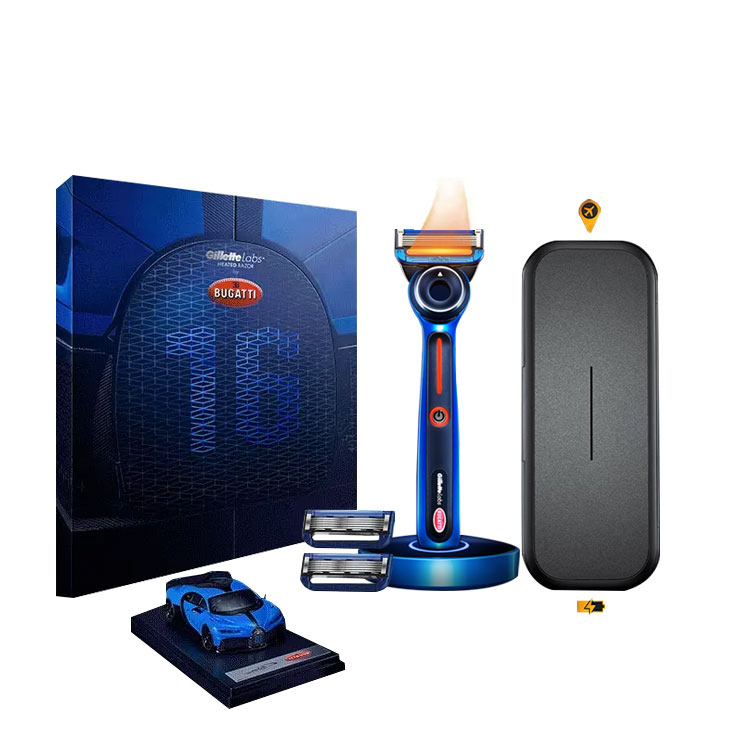 картинка Бритвы Bugatti Collaboration с термопереносом Gillette, синий от магазина Одежда+