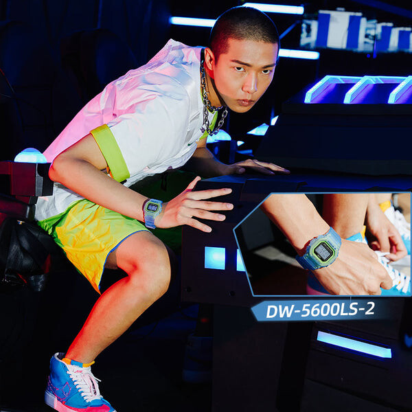 картинка Часы Casio G-Shock Skeleton Series DW-5600LS-2PR, голубой от магазина Одежда+