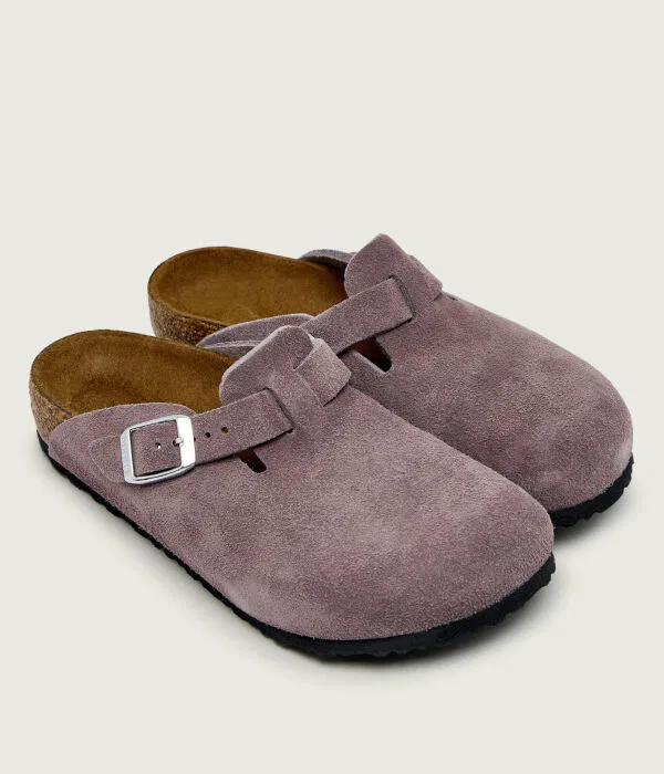 картинка Детские сандалии-мюли Boston Leve Birkenstock, фиолетовый от магазина Одежда+