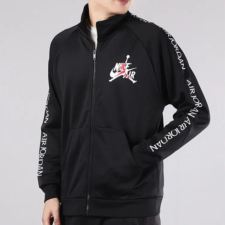 картинка Куртка Jordan Stand up Collar Zipper, черный от магазина Одежда+