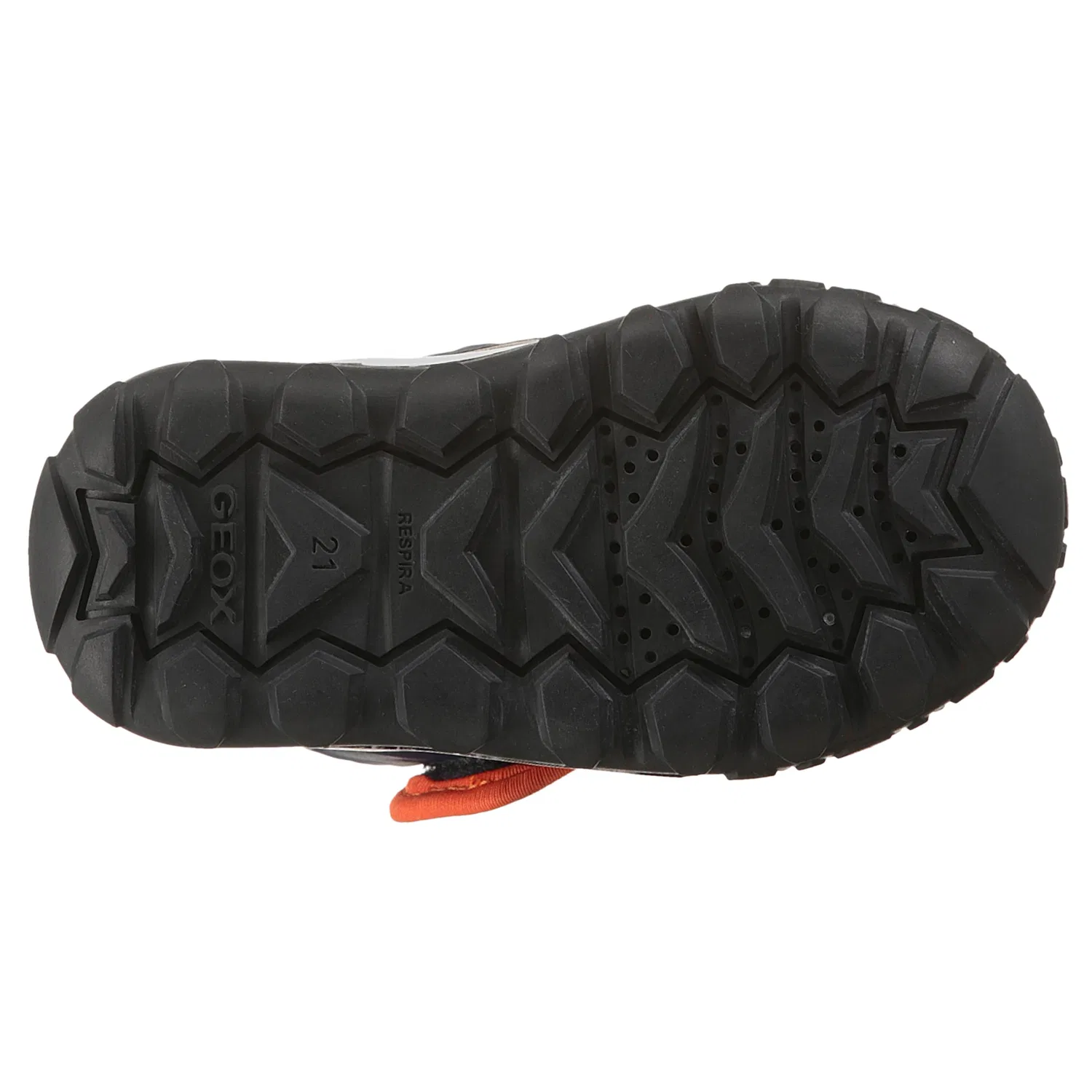 картинка Детские утепленные дутики с Warmfutter Geox, Navy/Orange от магазина Одежда+