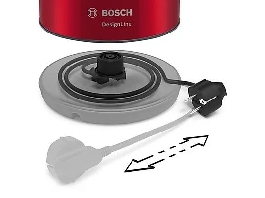 картинка Чайник Bosch TWK 3 P424, красный / серый от магазина Одежда+