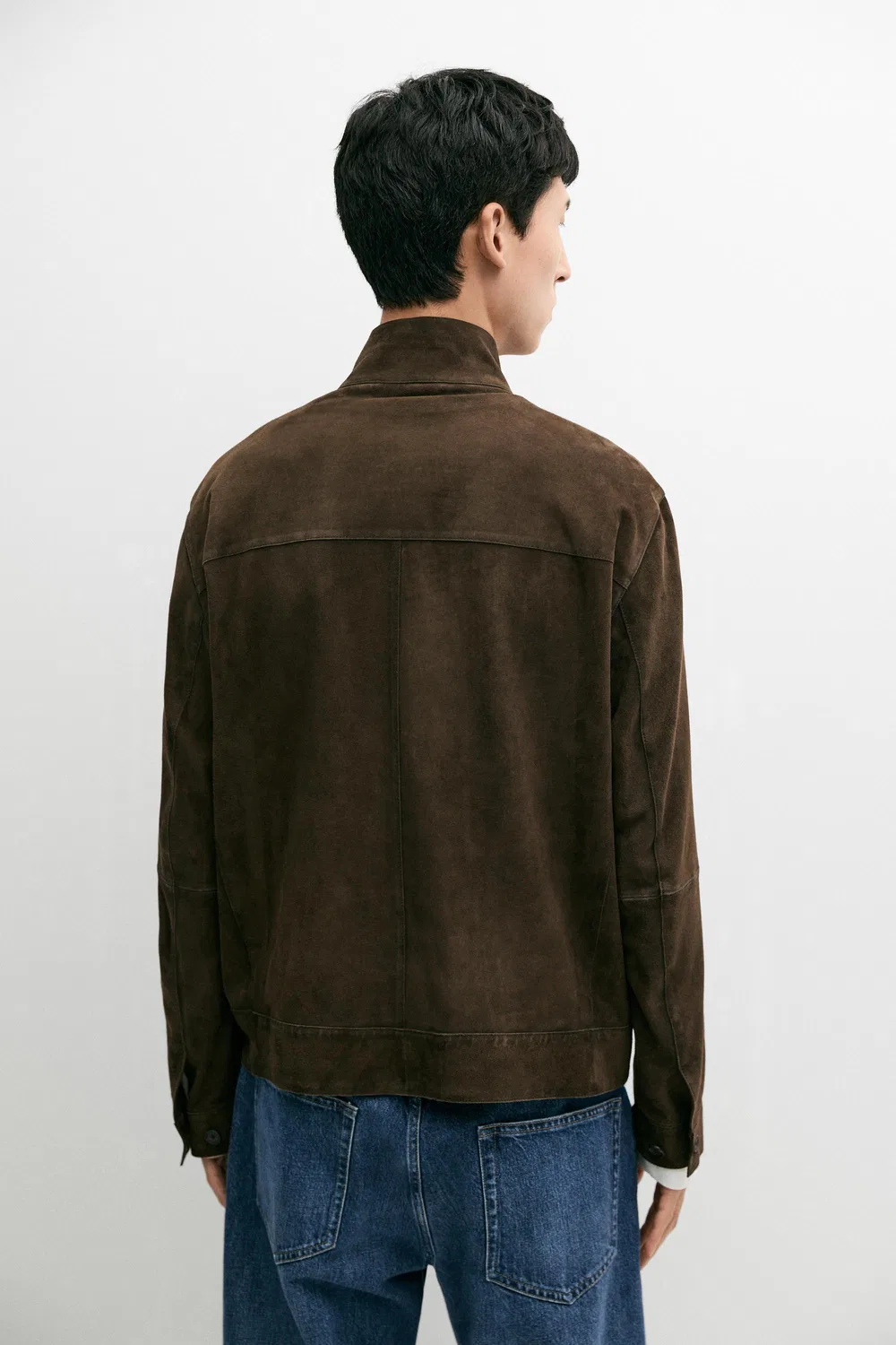 картинка Куртка Massimo Dutti Suede Leather, шоколадный от магазина Одежда+