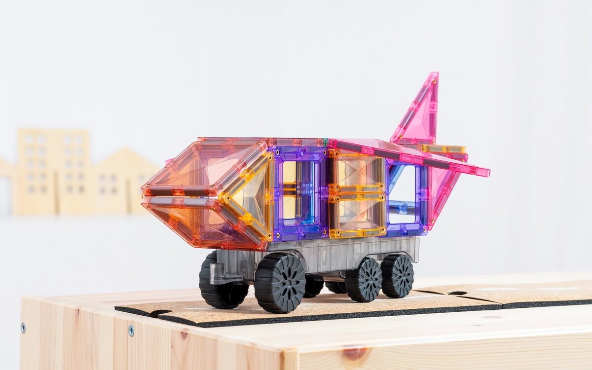 картинка Магнитные блоки Pastel Transport Pack 50 элементов Connetix от магазина Одежда+