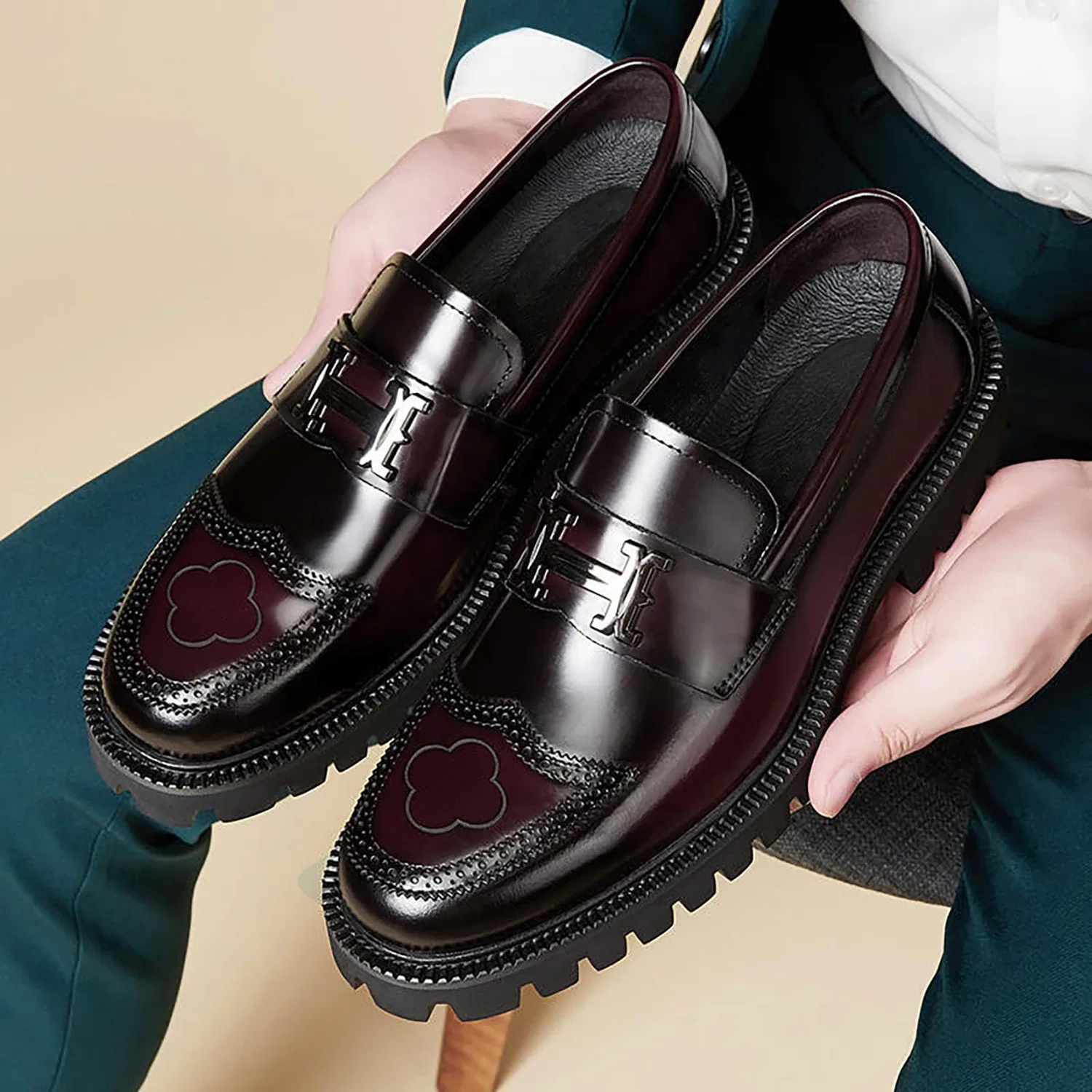 картинка Мужские ботильоны с тиснением на молнии Chelsea Boots, Black от магазина Одежда+