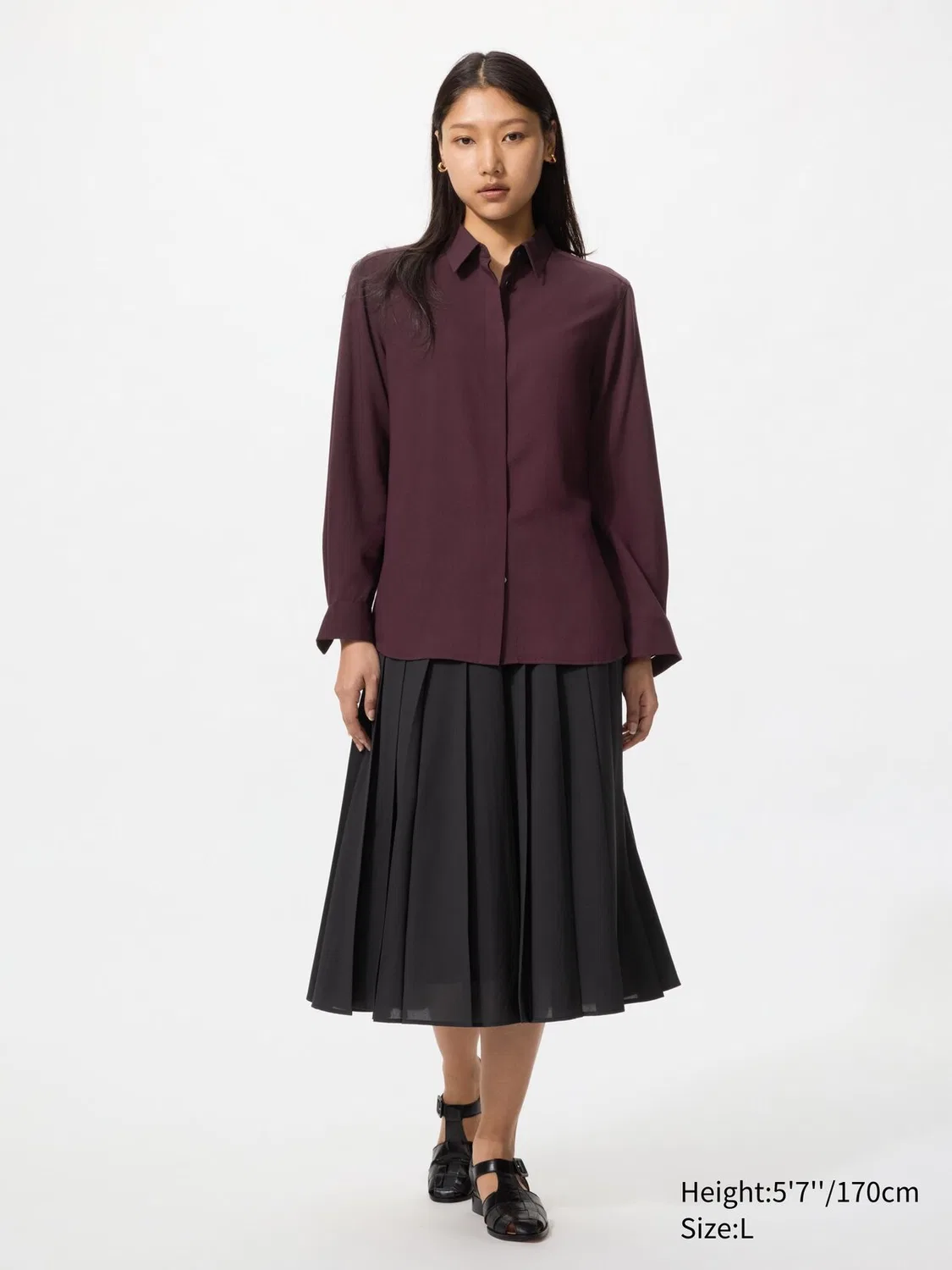 картинка Блузка Uniqlo, вискозная, белый от магазина Одежда+