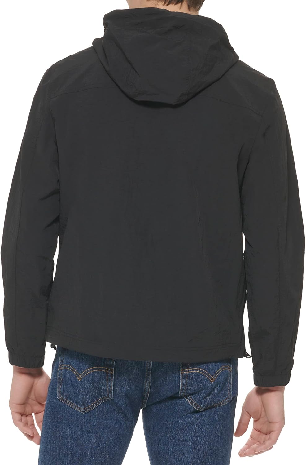 картинка Куртка-ветровка Levi's Lightweight Taslan Hooded Popover, черный от магазина Одежда+