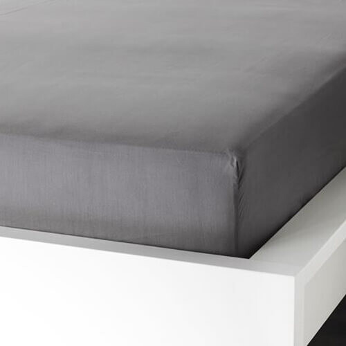 картинка Простыня на резинке Ikea Ullvide, 160х200 см, серый от магазина Одежда+