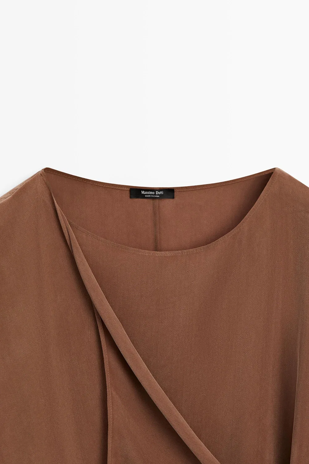 картинка Кимоно Massimo Dutti, струящееся с завязками, коричневый от магазина Одежда+