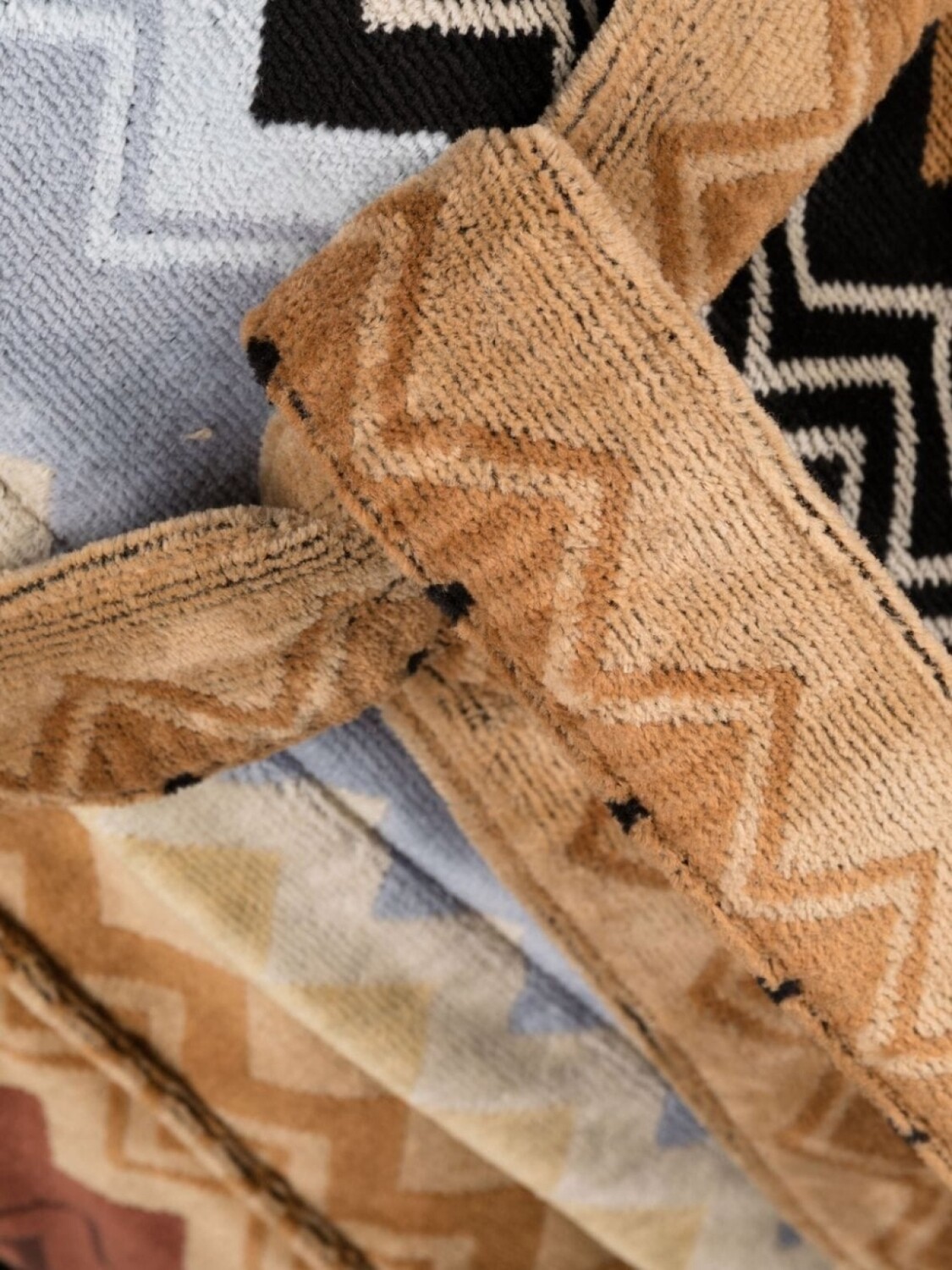 картинка Халат Missoni Home Giacomo с капюшоном и поясом, коричневый от магазина Одежда+
