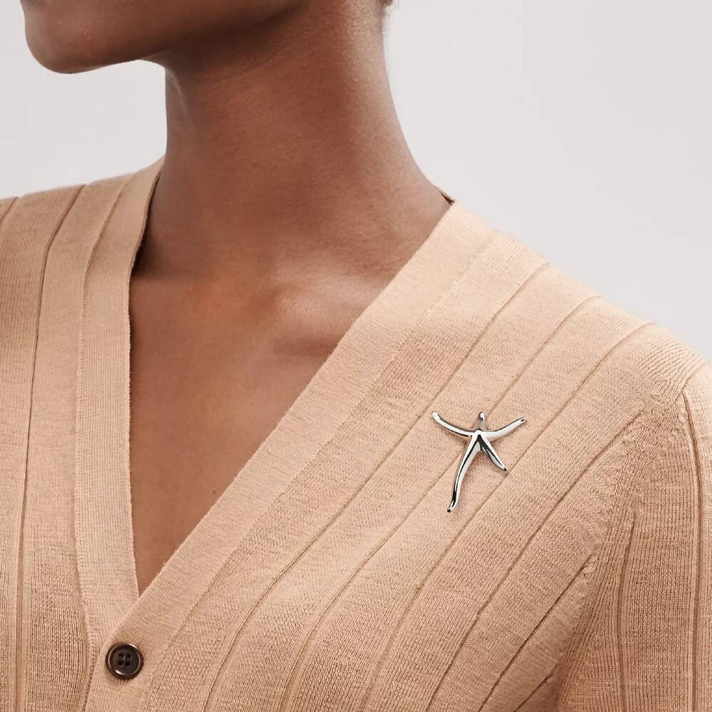 картинка Брошь Tiffany & Co. Starfish, серебро от магазина Одежда+