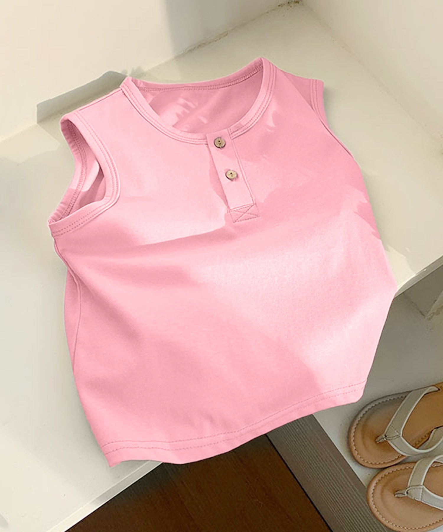 картинка Детская майка Aimoha Kids, pink от магазина Одежда+