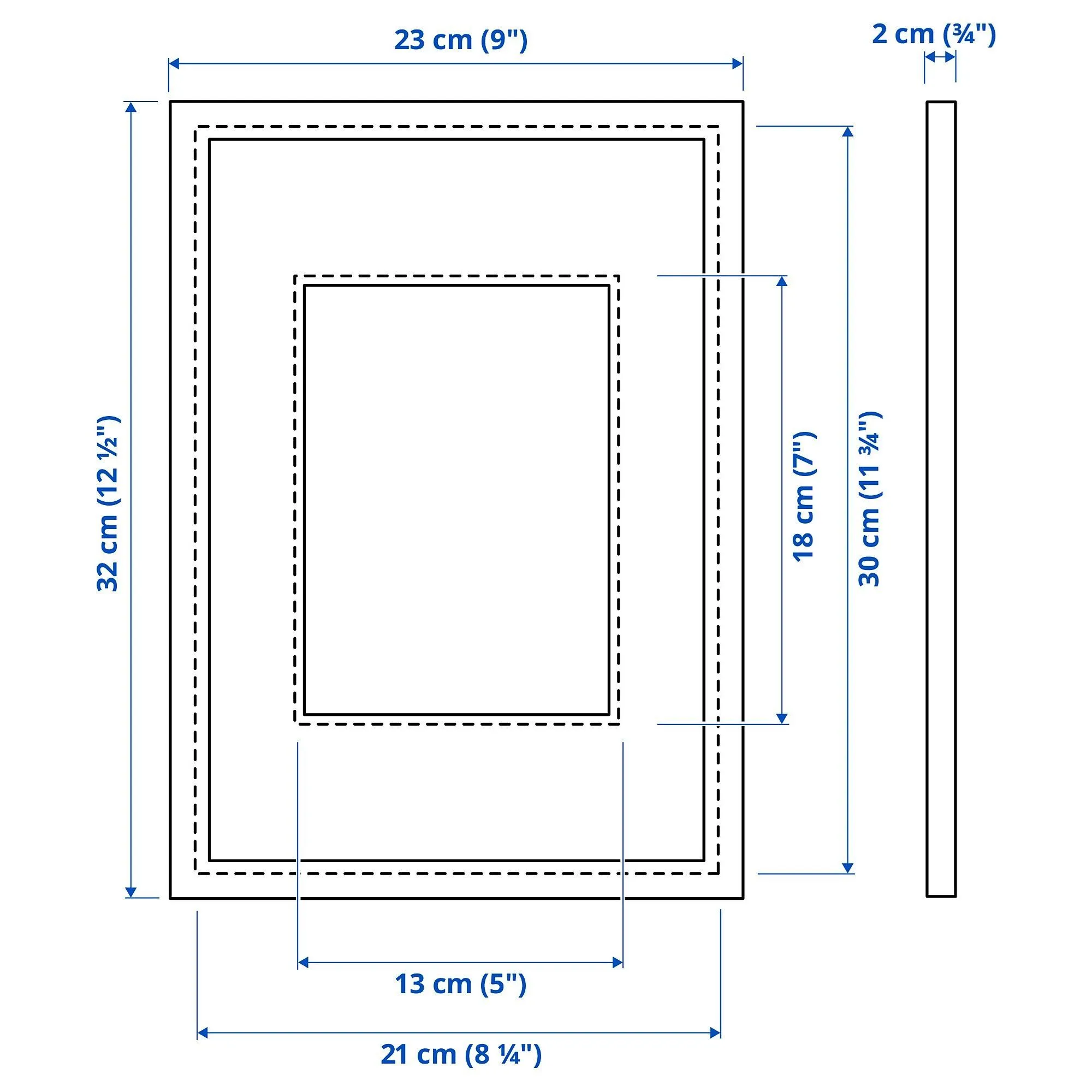 картинка Белая рамка, белая, 21х30 см, KNOPPÄNG IKEA от магазина Одежда+