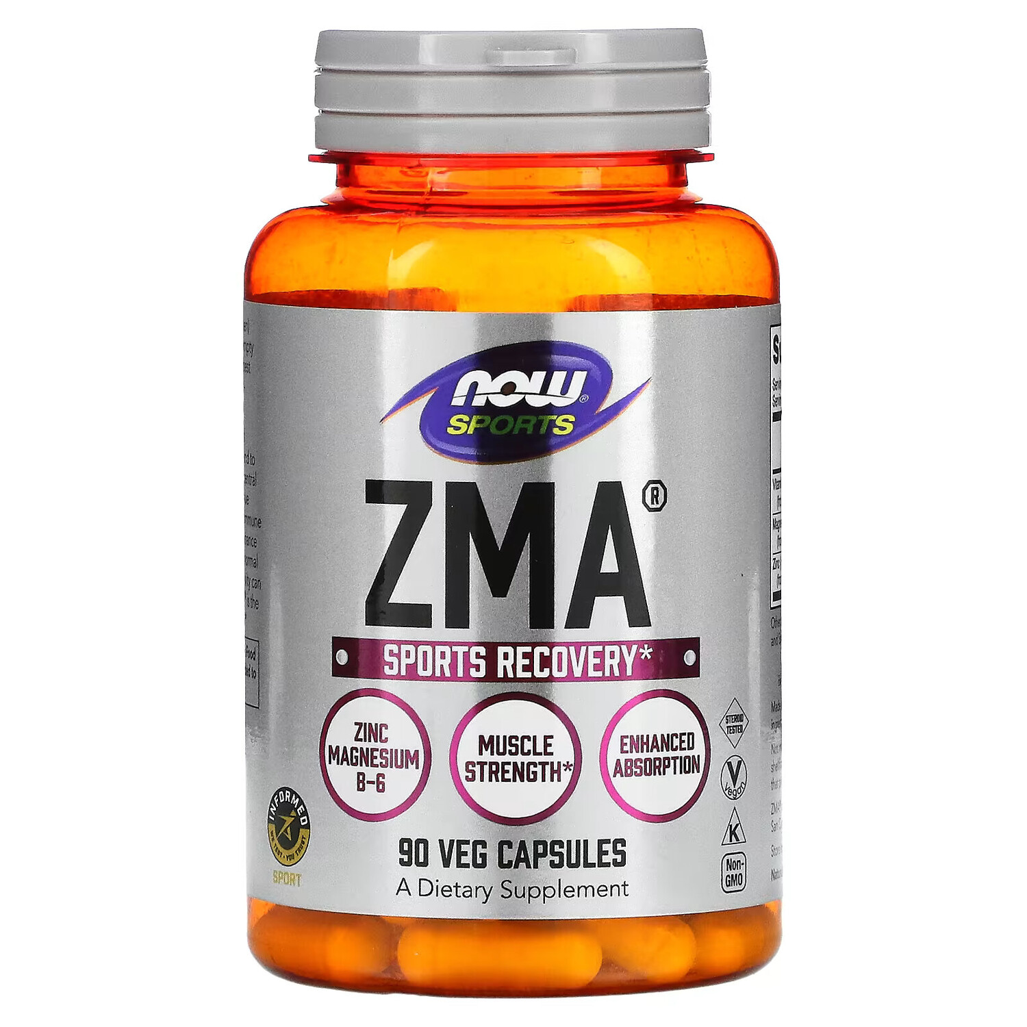 картинка NOW Foods ZMA для восстановления после тренировок, 90 капсул от магазина Одежда+
