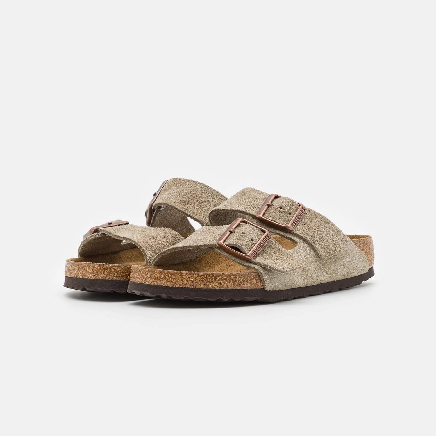 картинка Сандалии Birkenstock Arizona Soft Footbed (Unisex), серо-коричневый от магазина Одежда+