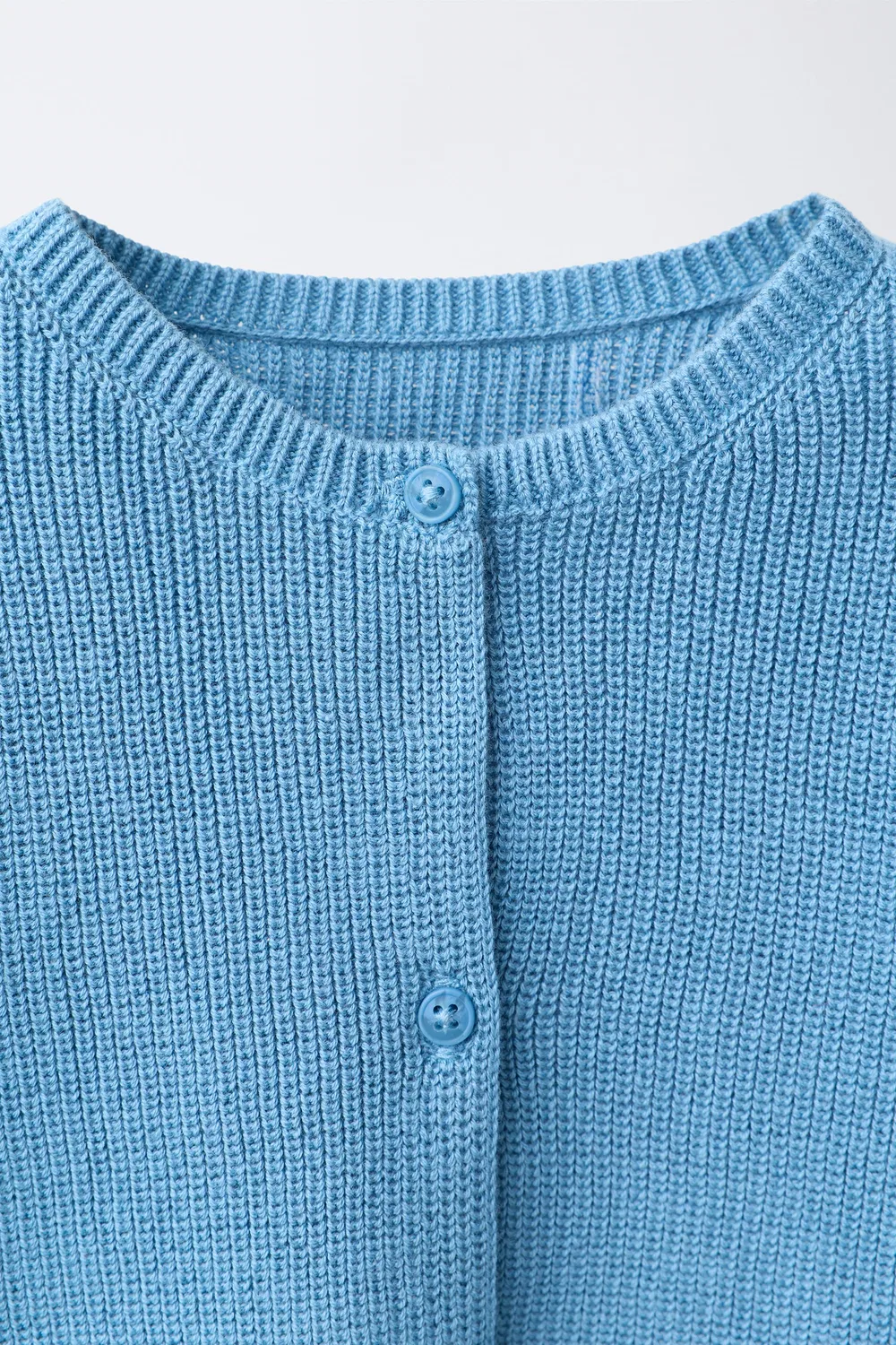картинка Кардиган из лицевых нитей ZARA, Mid-blue от магазина Одежда+