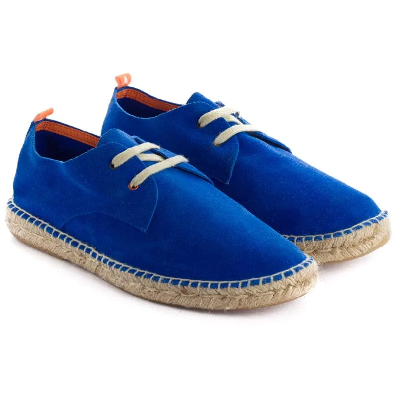 картинка Мужские эспадрильи из кожи на шнуровке Blucher ABARCA, Blue Navy от магазина Одежда+