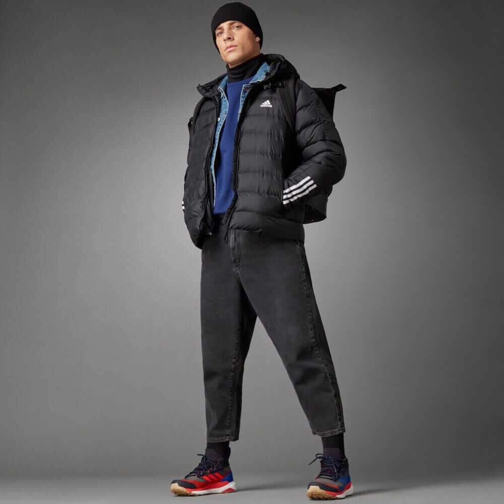 картинка Пуховик Adidas Itavic Three Stripes, черный от магазина Одежда+