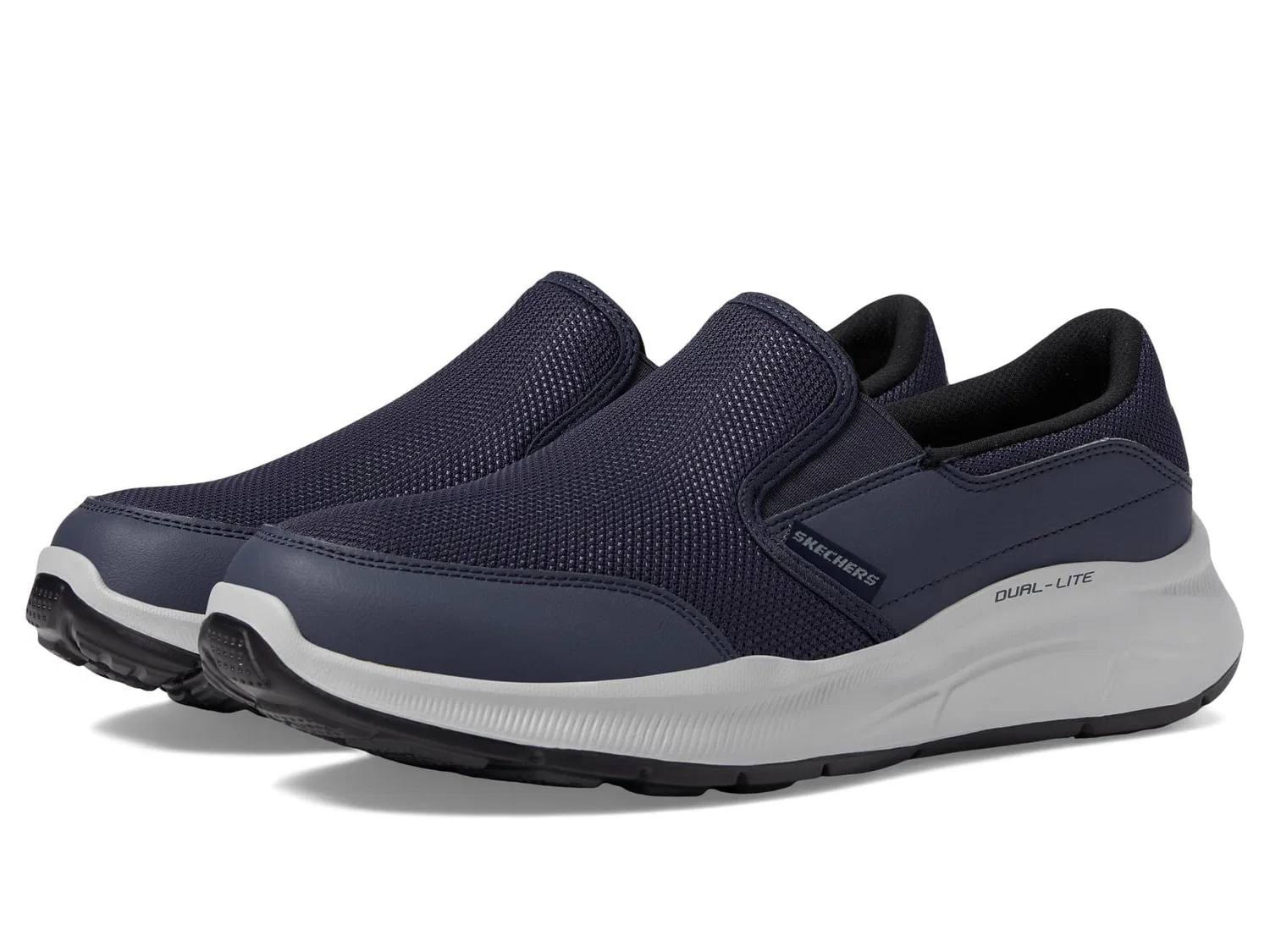 картинка Женские ботинки-мокасины без каблука Skechers, Navy Persistable от магазина Одежда+