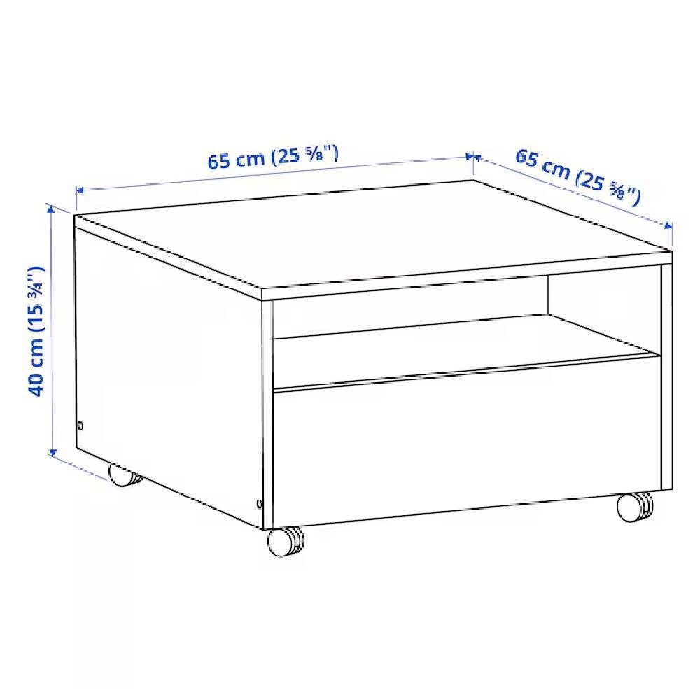картинка Стол журнальный Ikea Garnanas 65X65 см, белый от магазина Одежда+