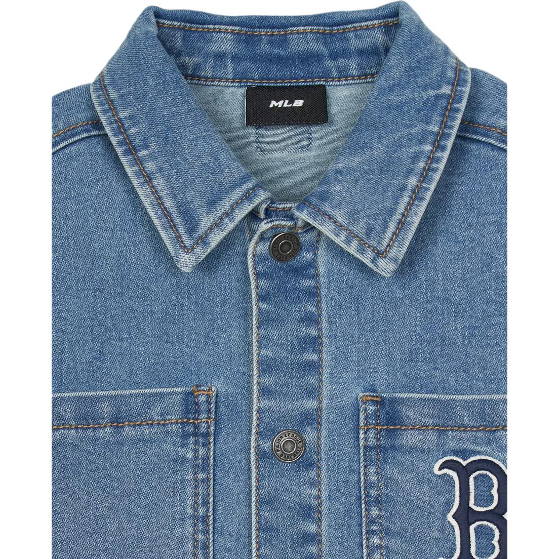 картинка MLB KIDS Бостон ред сокс варьити рубашка blue детская от магазина Одежда+