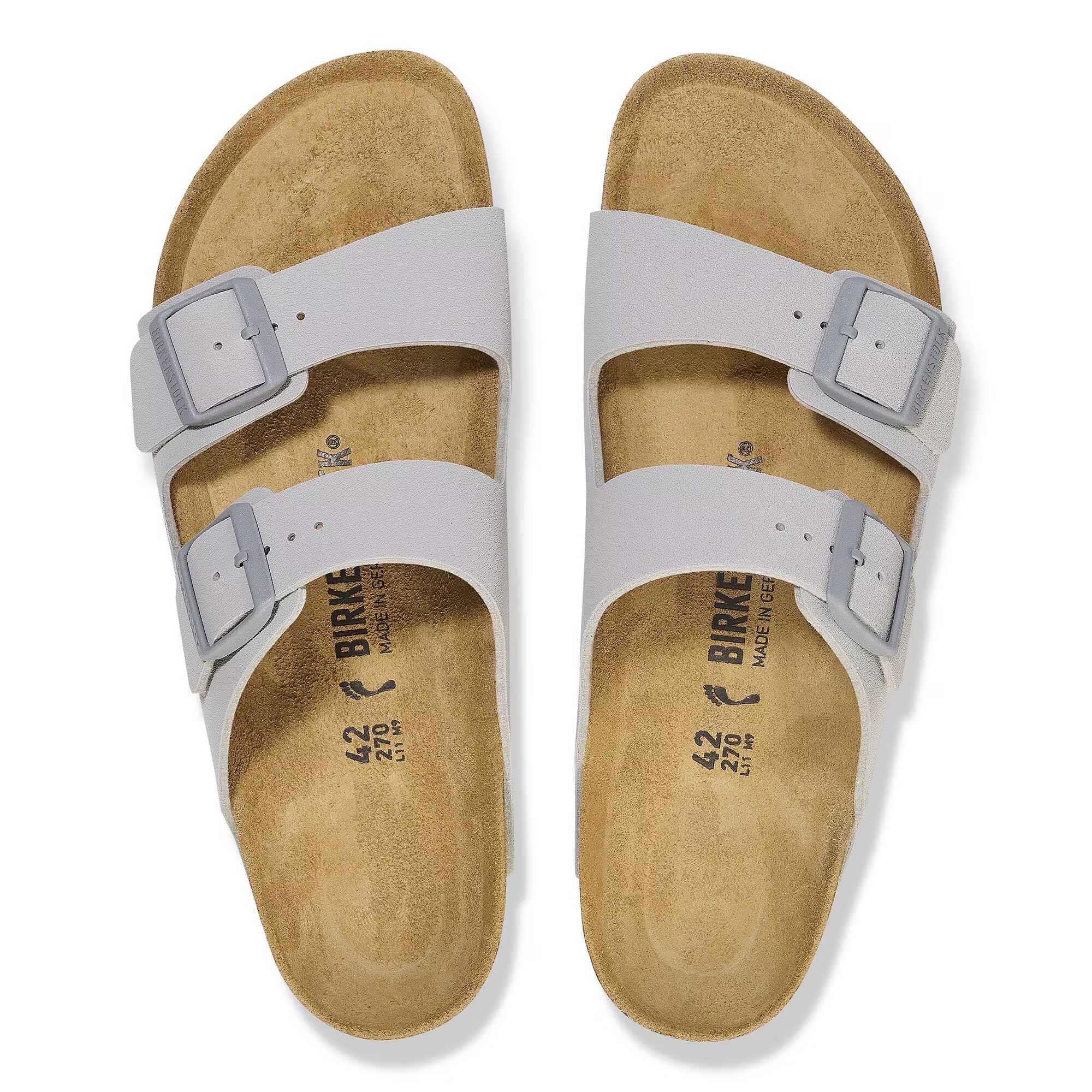 картинка Сандалии Birkenstock Arizona Birko-Flor, серый от магазина Одежда+