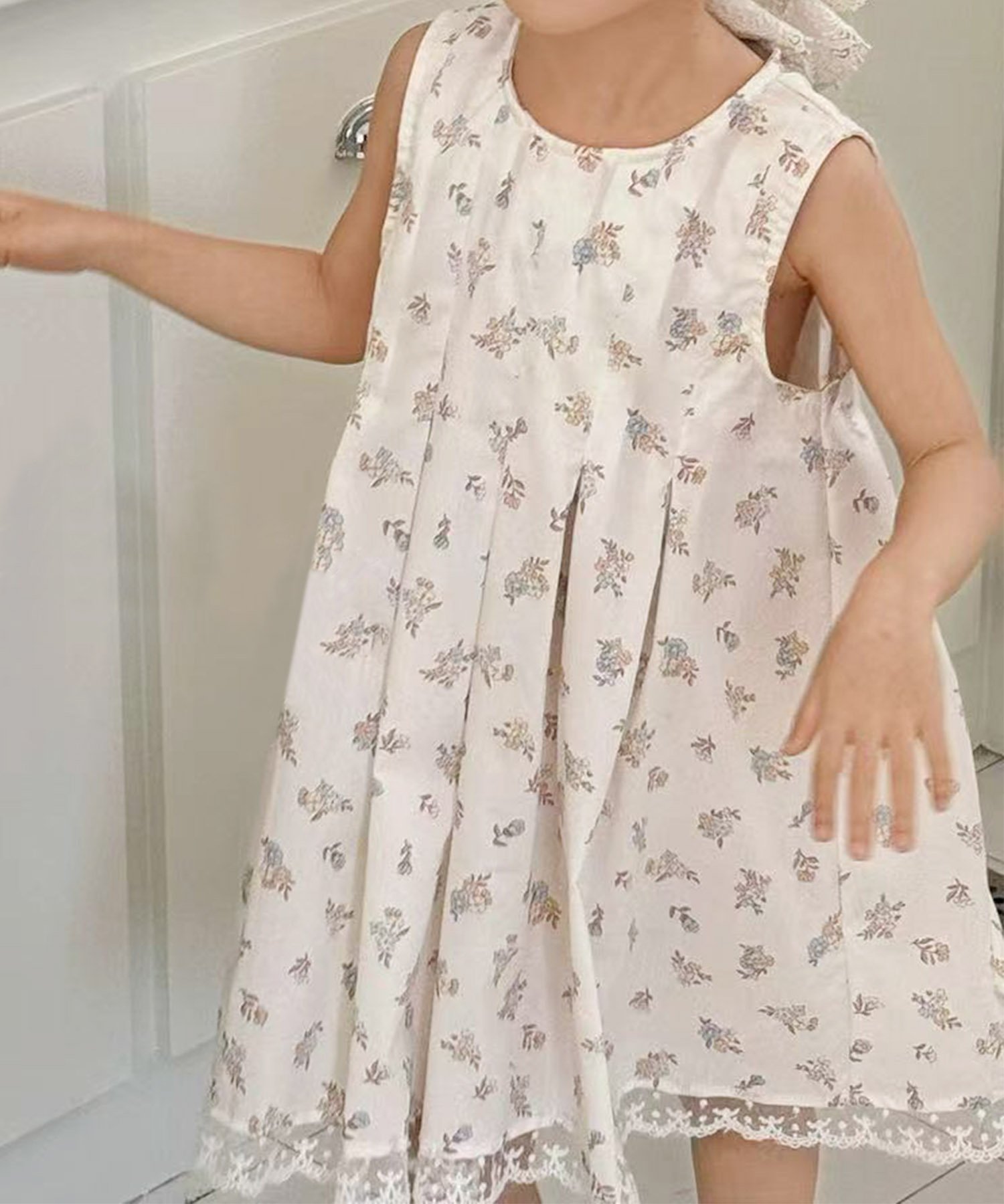 картинка Платье с цветочным кружевом Aimoha Kids, blue от магазина Одежда+