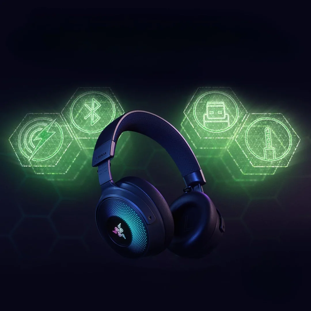 картинка Беспроводная игровая гарнитура Razer Kraken V4 Pro, черный от магазина Одежда+