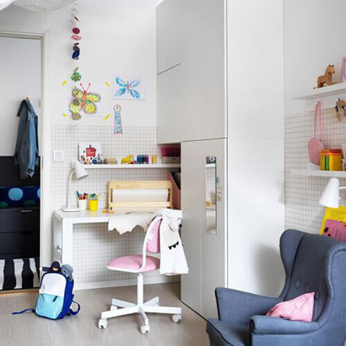 картинка Детский стул Ikea Orfjall, белый/розовый от магазина Одежда+