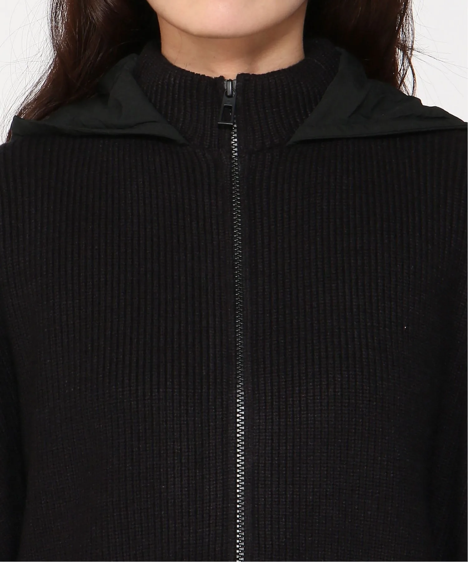 картинка Карман капюшона пончо Desigual, Gray/Black/2000 от магазина Одежда+