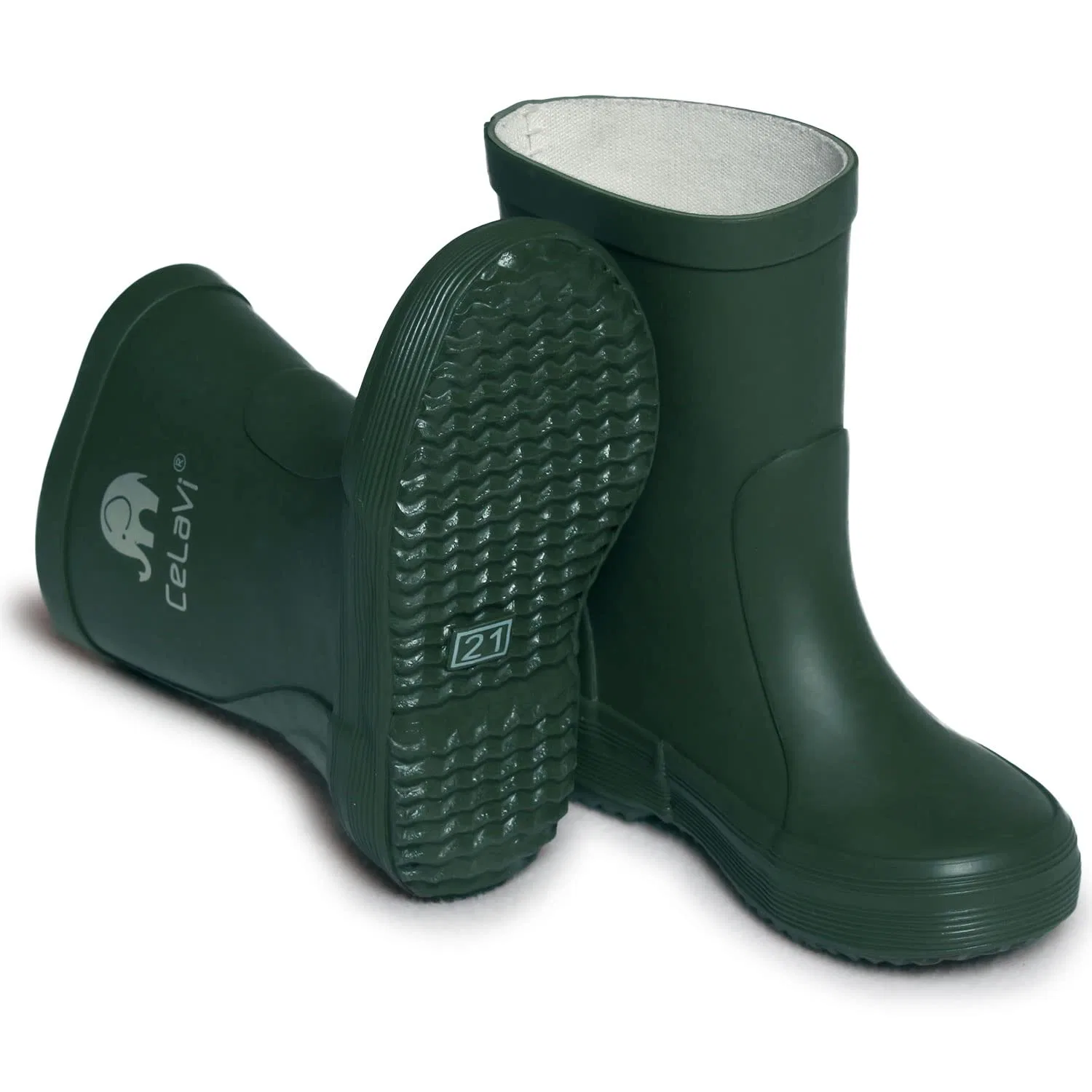 картинка Детские резиновые сапоги Basic Wellies Celavi, Ponderosa Pine от магазина Одежда+
