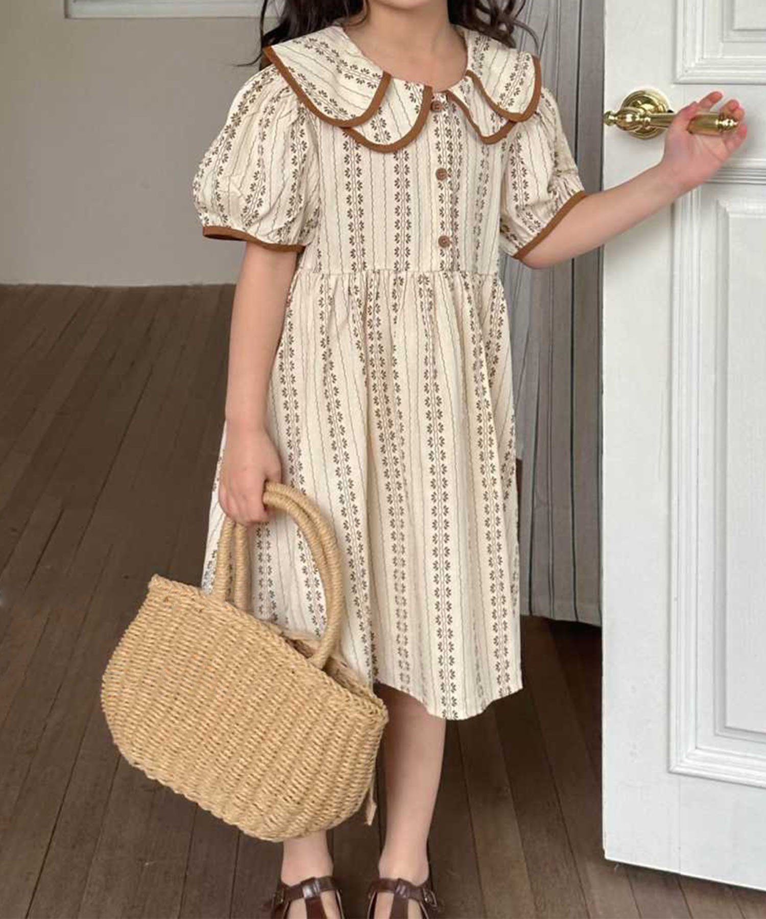 картинка Платье-рубашка Aimoha Kids, coffee от магазина Одежда+
