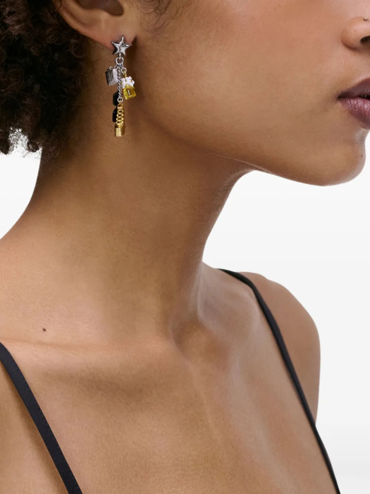 картинка Серьги-подвески Marc Jacobs The Mini Icon, серебряный от магазина Одежда+