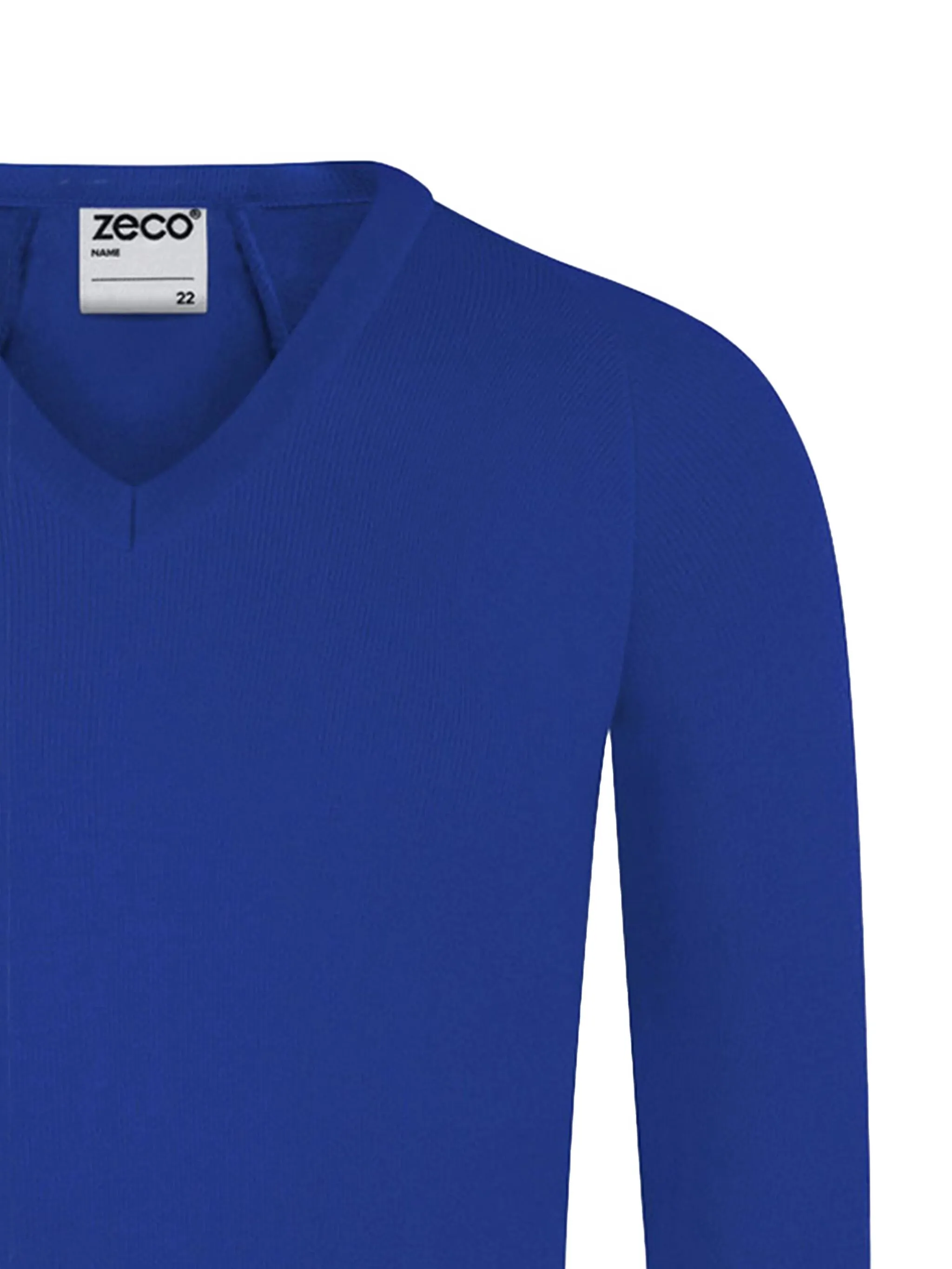 картинка Свитер с V-образным вырезом Zeco Schoolwear Kids, синий от магазина Одежда+