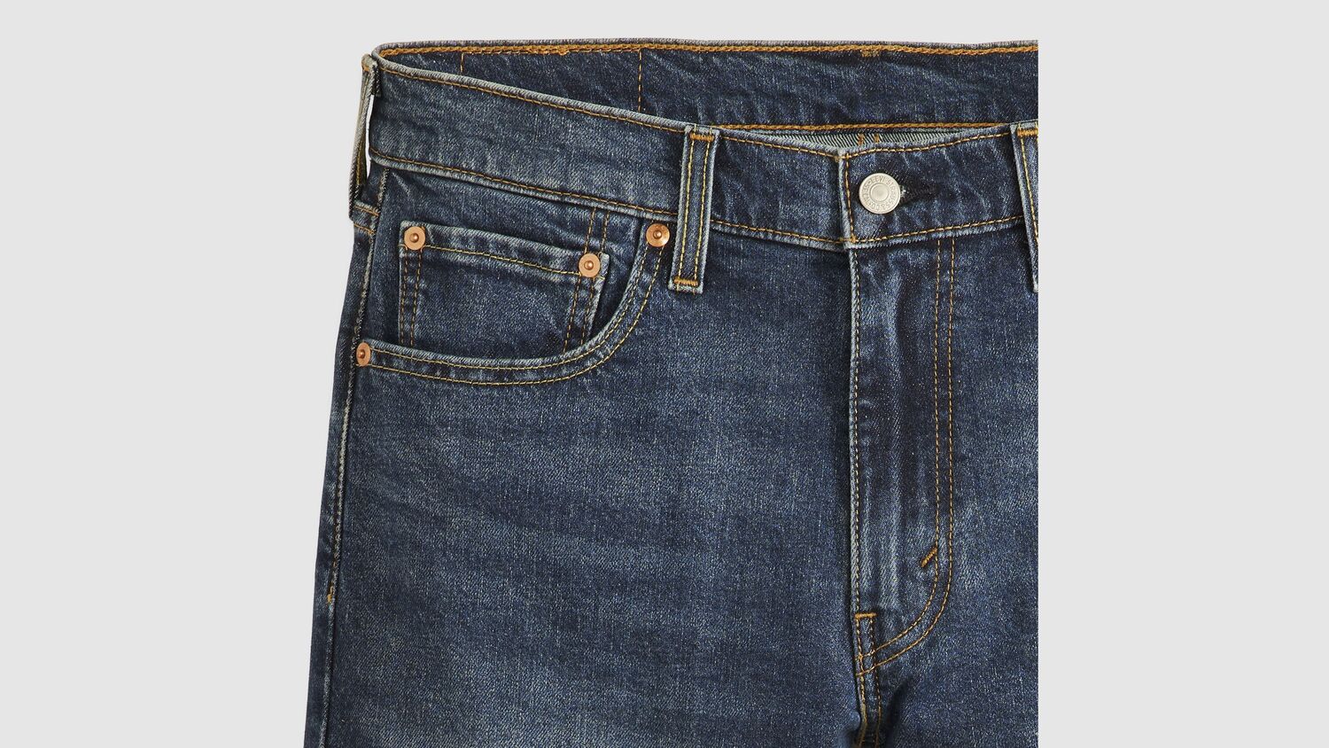 картинка Мужские шорты Levi's 412 Slim Fit, темно-синий от магазина Одежда+