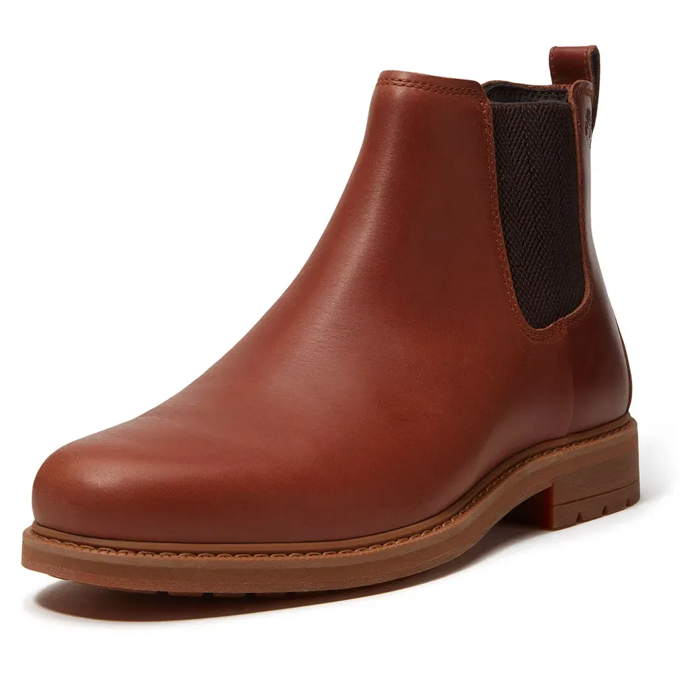 картинка Мужские ботинки-челси с моделью Stormbucks Mid Timberland, Brown от магазина Одежда+