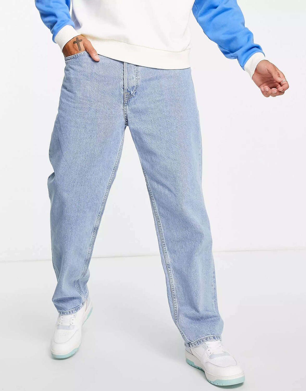 картинка Синие мешковатые джинсы Jack & Jones Intelligence Eddie от магазина Одежда+